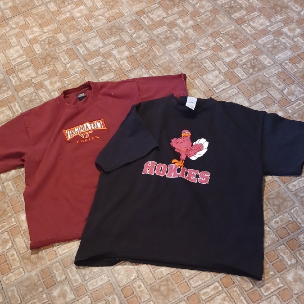 Hokies Men's Graphic Tees - Maroon & Black